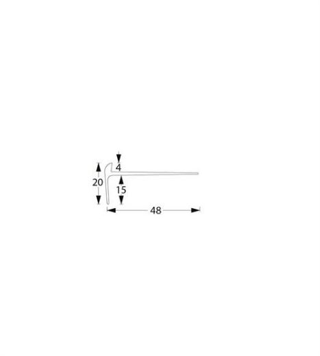 Billede af Trappeforkant t/4 mm MAT